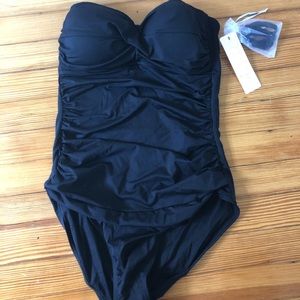 Anne Cole Black 1pc Bathing Suit